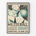 Plakat vintage Messeball Basel – Retro dekoracja ścienna
