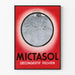 Plakat vintage Mictasol Środek odświeżający na obrzęk miednicy medyczny