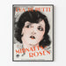 Plakat vintage Midnatts Rosen - Ekspresyjny portret kobiecy