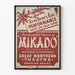 Plakat vintage teatr Mikado Występ sylwestrowy