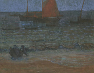 mile Jourdan - Marine Au Crpuscule.webp