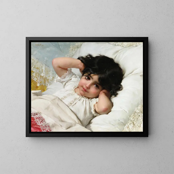 Portret Marie-Louise - Émile Munier — oprawiony obraz na ścianie