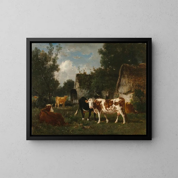 Le Moulin - Émile van Marcke — oprawiony obraz na ścianie