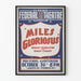 Plakat vintage Teatr Miles Glorious - Dekoracja ścienna w stylu retro