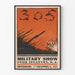 Wintage plakat wojskowy 305. Pułk Piechoty Pokaz Wojskowy 1917