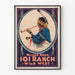 Plakat vintage Miller Bros 101 Ranch Dziki Zachód do dekoracji ścian