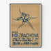 Plakat vintage taneczny Mira Holzbachova Teatr Porte Saint-Martin