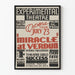 Plakat vintage teatru eksperymentalnego Cud w Verdun