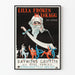 Plakat vintage Miss Bluebeard - Dekoracja ścienna kino retro