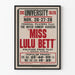 Plakat Teatr Vintage Miss Lulu Bett