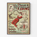 Plakat vintage Miss Paula treserka węży i krokodyli
