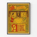 Plakat vintage Mobil i Ohio R.R. Wagony restauracyjne, Boże Narodzenie 1902