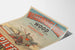 Plakat vintage kombajn zbożowy Wood - Dekoracja ścienna industrialna