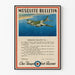 Plakat vintage Mosquito Bulletin samolot wojskowy dekoracja ścienna