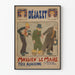 Plakat vintage teatralny "Mossieu" le Maire - Reżyseria alzacka