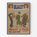 Plakat Déjazet Mossieu le Maire - Vintage'owa dekoracja ścienna z Alzacji