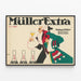 Plakat vintage Müller Extra - Elegancka dekoracja ścienna w stylu retro — oprawiony obraz na ścianie