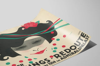Plakat vintage Munchener Faschings Redoute 1914 — widok dzieła