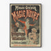 Plakat Vintage Muzeum Grévin Czarna Magia Nagłe Objawienia