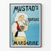 Plakat vintage Mustad's Norske Margarine do dekoracji ścian