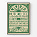 Plakat vintage Mutual Life Lijfrente Amsterdam 1898