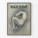 Plakat artystyczny vintage Naïodine bóle