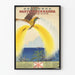 Plakat vintage Nanyo Yusen Kaisha - Dekoracja ścienna morska i egzotyczny ptak