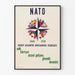 Plakat na 10. rocznicę NATO - Vintage dekoracja ścienna