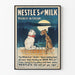 Plakat vintage Nestlé's Swiss Milk dekoracja ścienna z kotem