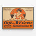 Plakat vintage Café des Westens Neubau Otwarcie — oprawiony obraz na ścianie