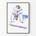 Dekoracyjny plakat Neurasthenia - Ilustracja Melancholijnego Pierrota