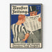 Plakat vintage Neuser Zeitung dekoracja ścienna retro