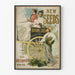 Plakat vintage New Seeds - Retro dekoracja ścienna rolnicza