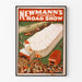 Plakat Vintage Słynny Road Show Newmann's