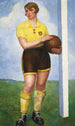 La Footballeuse blonde - Ángel Zárraga — widok dzieła