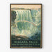 Plakat vintage wodospad Niagara dekoracja ścienna