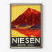 Plakat vintage Niesen Bahn 2367m - Retro dekoracja ścienna górska