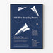 Plakat vintage z recyklingu papieru biurowego NIH