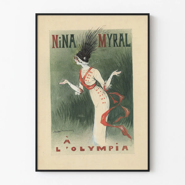 Plakat vintage Nina Myral w Olympia