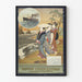 Plakat vintage Nippon Yusen Kaisha - statek parowy i eleganckie Japonki