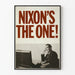 Plakat vintage Nixon's The One do dekoracji ściennych w stylu retro