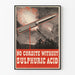 Plakat vintage wojskowy „No Cordite Without Sulphuric Acid”