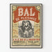Plakat vintage Bal de Plaisance dekoracyjny na ścianę