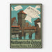 Plakat vintage Nordbayerische Zeitung dekoracja ścienna
