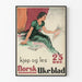 Plakat vintage Norsk Ukeblad magazyn wykładów