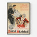 Vintage plakat reklamowy Norsk Ukeblad do dekoracji ścian
