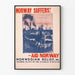 Plakat vintage z pomocą humanitarną Norwegii - Dekoracja ścienna