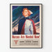Plakat vintage "Potrzebne są pielęgniarki teraz" do dekoracji ściennej