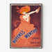 Vintage plakat Nuyens's Menthe - Crème de Menthe Rose, dawna reklama