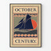 Plakat vintage żaglowiec October Century